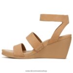 sandalias | sandalia con cuña gen n ignite 60D4P0150 Naturalizer mujer nobuk de masa para galletas - Imagen 3
