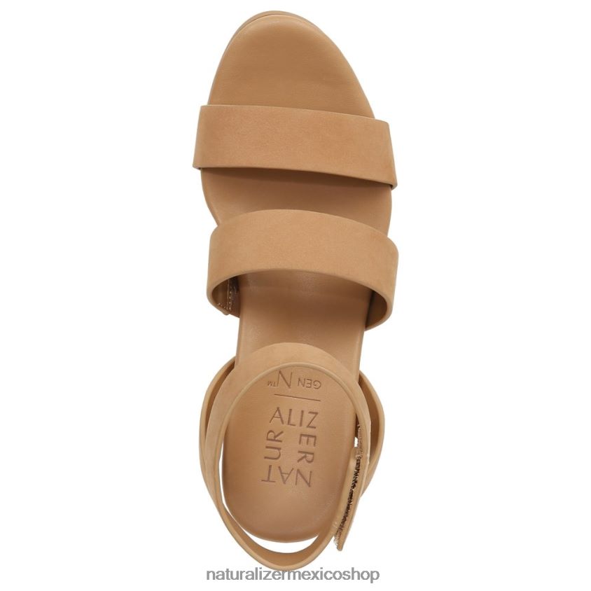 sandalias | sandalia con cuña gen n ignite 60D4P0150 Naturalizer mujer nobuk de masa para galletas - Imagen 4