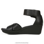 sandalias | sandalia con cuña riviera 60D4P0155 Naturalizer mujer cuero negro - Imagen 3