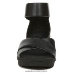 sandalias | sandalia con cuña riviera 60D4P0155 Naturalizer mujer cuero negro - Imagen 5