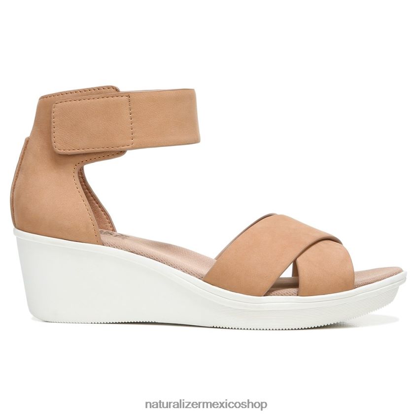sandalias | sandalia con cuña riviera 60D4P0156 Naturalizer mujer gamuza de masa para galletas - Imagen 2