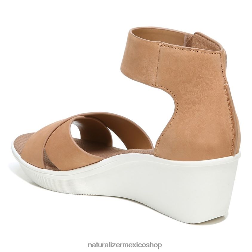 sandalias | sandalia con cuña riviera 60D4P0156 Naturalizer mujer gamuza de masa para galletas - Imagen 8