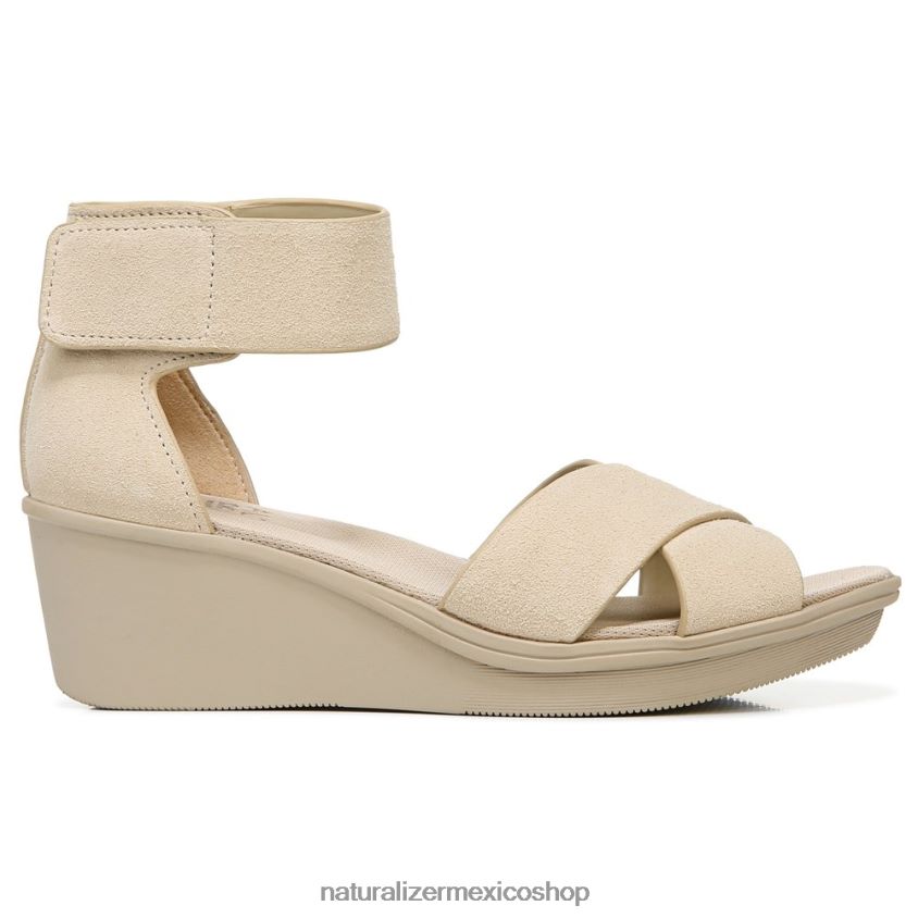 sandalias | sandalia con cuña riviera 60D4P0157 Naturalizer mujer gamuza de porcelana - Imagen 2