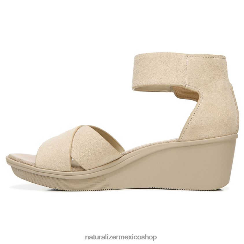 sandalias | sandalia con cuña riviera 60D4P0157 Naturalizer mujer gamuza de porcelana - Imagen 3