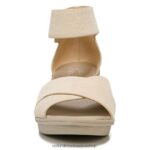 sandalias | sandalia con cuña riviera 60D4P0157 Naturalizer mujer gamuza de porcelana - Imagen 5