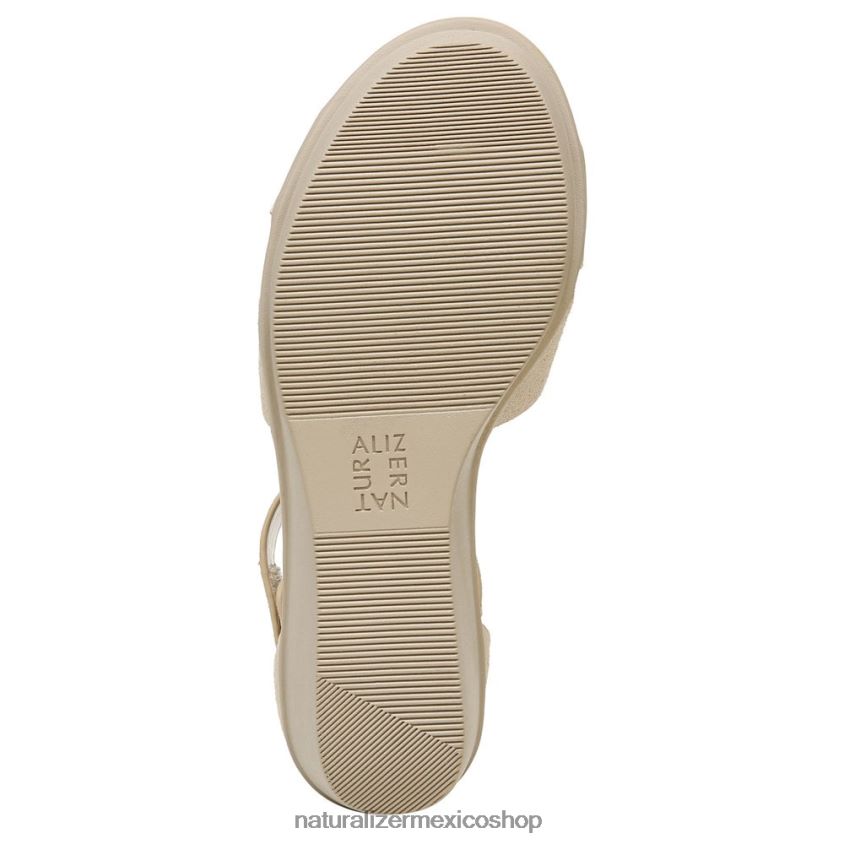 sandalias | sandalia con cuña riviera 60D4P0157 Naturalizer mujer gamuza de porcelana - Imagen 7