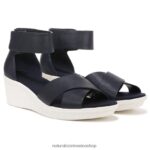 sandalias | sandalia con cuña riviera 60D4P0158 Naturalizer mujer cuero azul marino