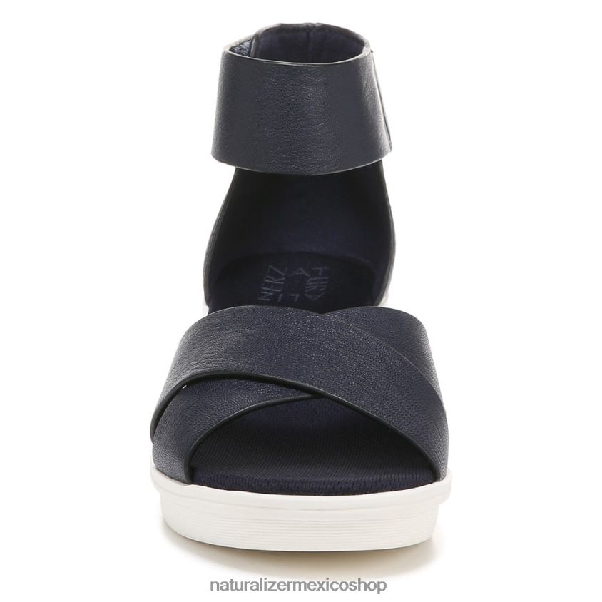sandalias | sandalia con cuña riviera 60D4P0158 Naturalizer mujer cuero azul marino - Imagen 5