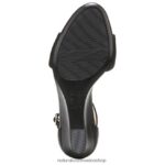 sandalias | sandalia cuña vera 60D4P0121 Naturalizer mujer cuero negro - Imagen 7