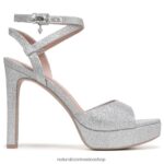 sandalias | sandalia de vestir ai 60D4P0296 Naturalizer mujer tela plateada - Imagen 2