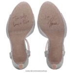 sandalias | sandalia de vestir ai 60D4P0296 Naturalizer mujer tela plateada - Imagen 7
