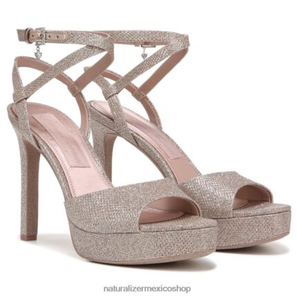sandalias | sandalia de vestir ai 60D4P0297 Naturalizer mujer tela de oro rosa
