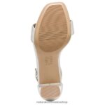 sandalias | sandalia de vestir alegría 60D4P069 Naturalizer mujer cuero blanco - Imagen 7