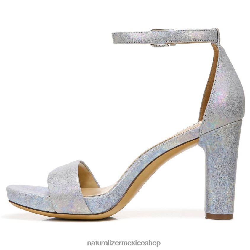 sandalias | sandalia de vestir alegría 60D4P072 Naturalizer mujer cuero gris claro - Imagen 3
