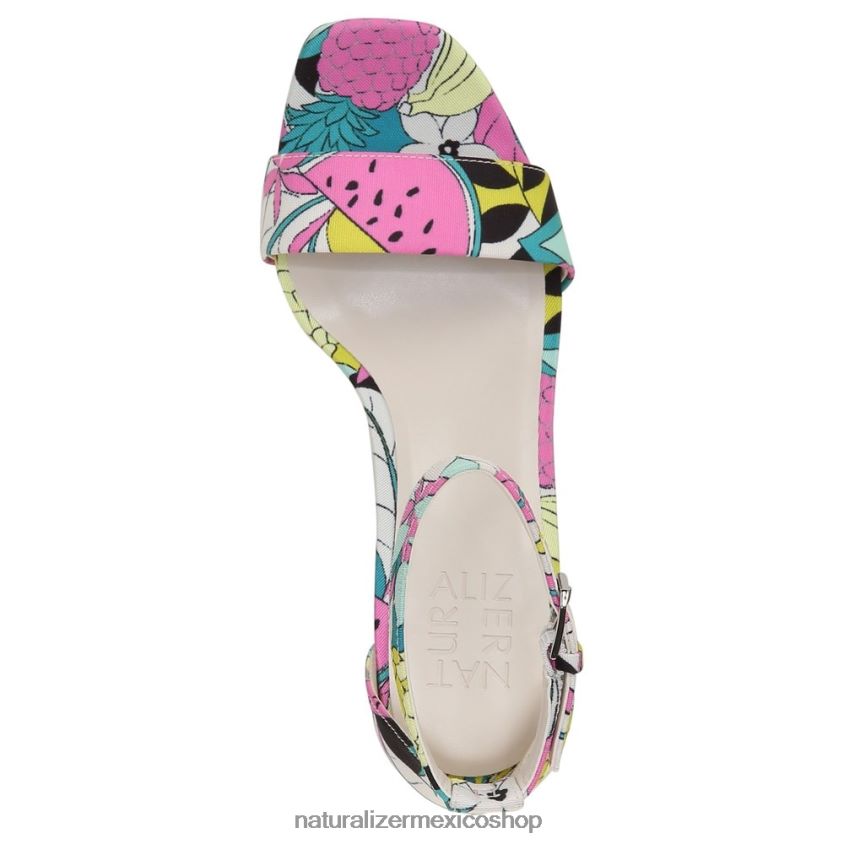 sandalias | sandalia de vestir alegría 60D4P075 Naturalizer mujer tela retro con estampado de frutas - Imagen 4