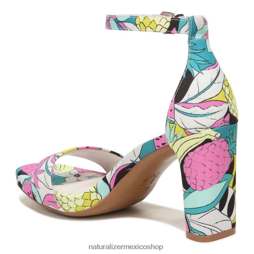 sandalias | sandalia de vestir alegría 60D4P075 Naturalizer mujer tela retro con estampado de frutas - Imagen 8