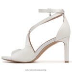 sandalias | sandalia de vestir amor 2 60D4P0322 Naturalizer mujer tela blanca de seda - Imagen 3