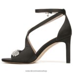 sandalias | sandalia de vestir amor 60D4P0298 Naturalizer mujer tela negra - Imagen 3