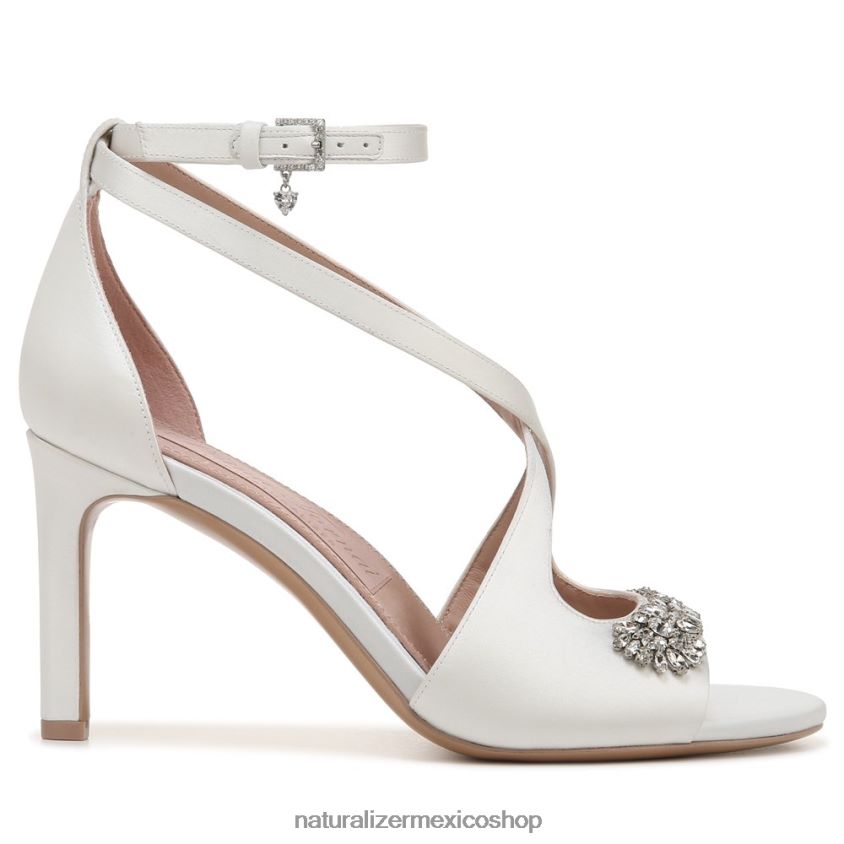 sandalias | sandalia de vestir amor 60D4P0299 Naturalizer mujer tela blanca de seda - Imagen 2