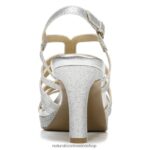 sandalias | sandalia de vestir baylor 60D4P0580 Naturalizer mujer brillo plateado sintético - Imagen 6