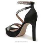 sandalias | sandalia de vestir de amor 60D4P0308 Naturalizer mujer tela negra - Imagen 8