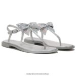 sandalias | sandalia de vestir florita 60D4P0662 Naturalizer mujer tela plateada