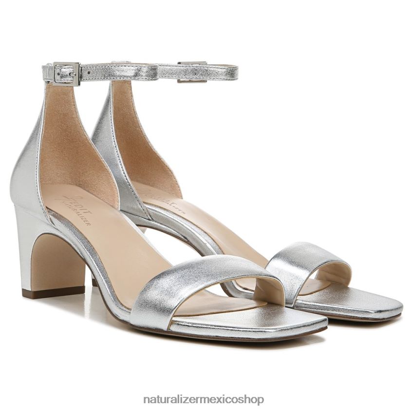 sandalias | sandalia de vestir iriss 27 edit 60D4P0116 Naturalizer mujer cuero plateado - Imagen 1