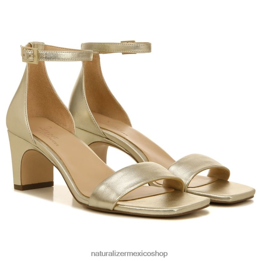 sandalias | sandalia de vestir iriss 27 edit 60D4P0119 Naturalizer mujer cuero dorado claro - Imagen 1