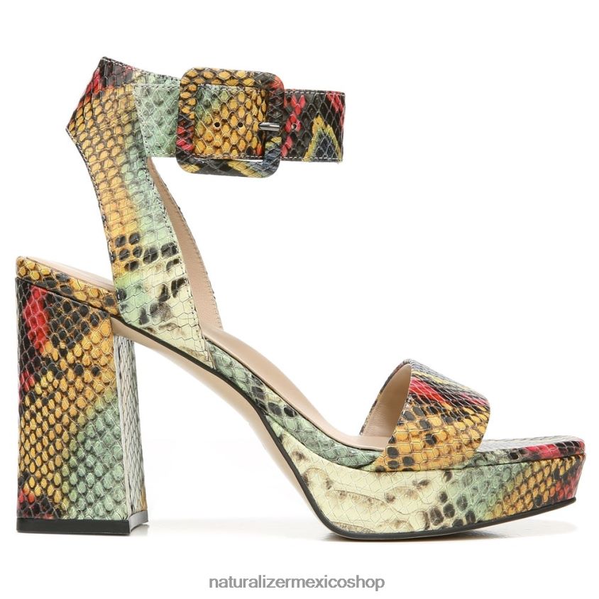 sandalias | sandalia de vestir jaselle 27 edit 60D4P0212 Naturalizer mujer cuero de serpiente múltiple - Imagen 2