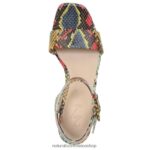 sandalias | sandalia de vestir jaselle 27 edit 60D4P0212 Naturalizer mujer cuero de serpiente múltiple - Imagen 4