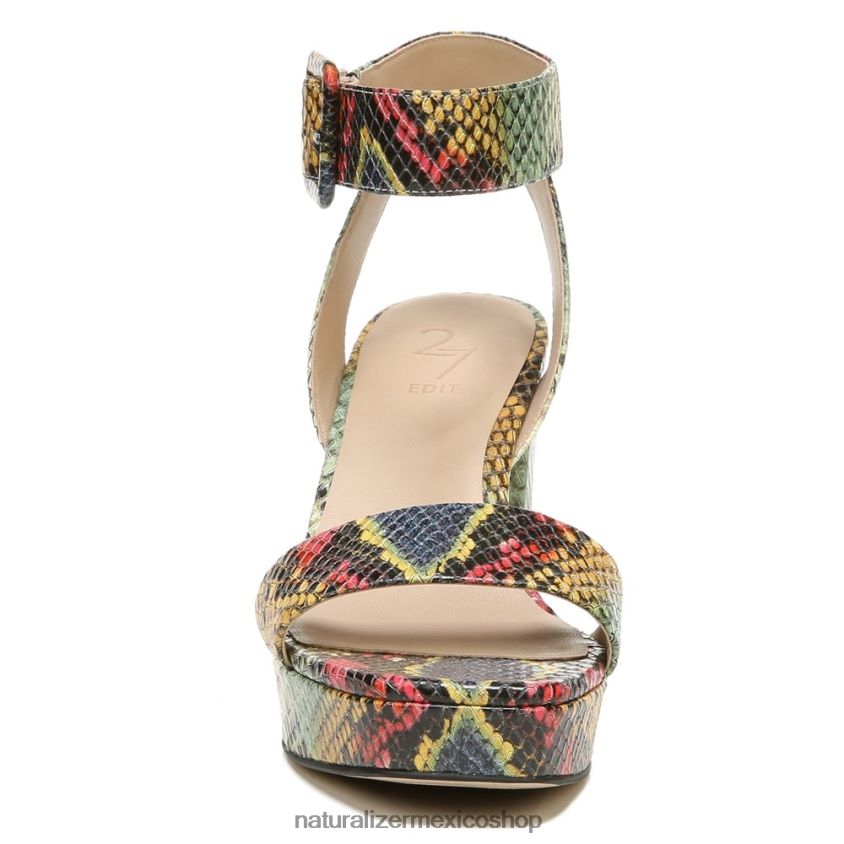 sandalias | sandalia de vestir jaselle 27 edit 60D4P0212 Naturalizer mujer cuero de serpiente múltiple - Imagen 5