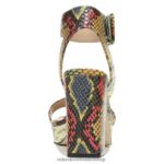 sandalias | sandalia de vestir jaselle 27 edit 60D4P0212 Naturalizer mujer cuero de serpiente múltiple - Imagen 6
