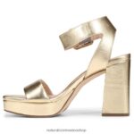 sandalias | sandalia de vestir jaselle 27 edit 60D4P0216 Naturalizer mujer cuero dorado - Imagen 3