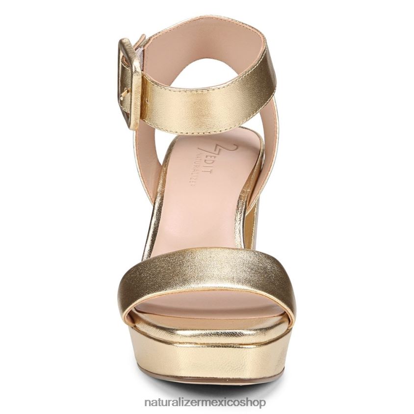sandalias | sandalia de vestir jaselle 27 edit 60D4P0216 Naturalizer mujer cuero dorado - Imagen 5
