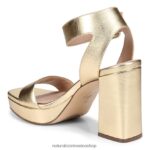 sandalias | sandalia de vestir jaselle 27 edit 60D4P0216 Naturalizer mujer cuero dorado - Imagen 8