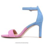 sandalias | sandalia de vestir kinsley 60D4P048 Naturalizer mujer ante rosa/azul - Imagen 3
