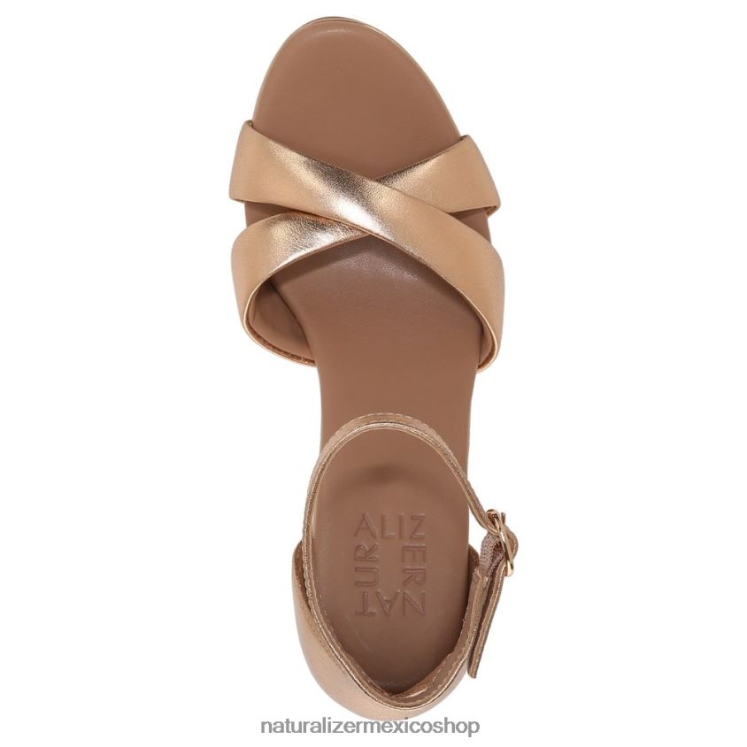 sandalias | sandalia de vestir lizbeth 60D4P0219 Naturalizer mujer piel de champán suave - Imagen 4