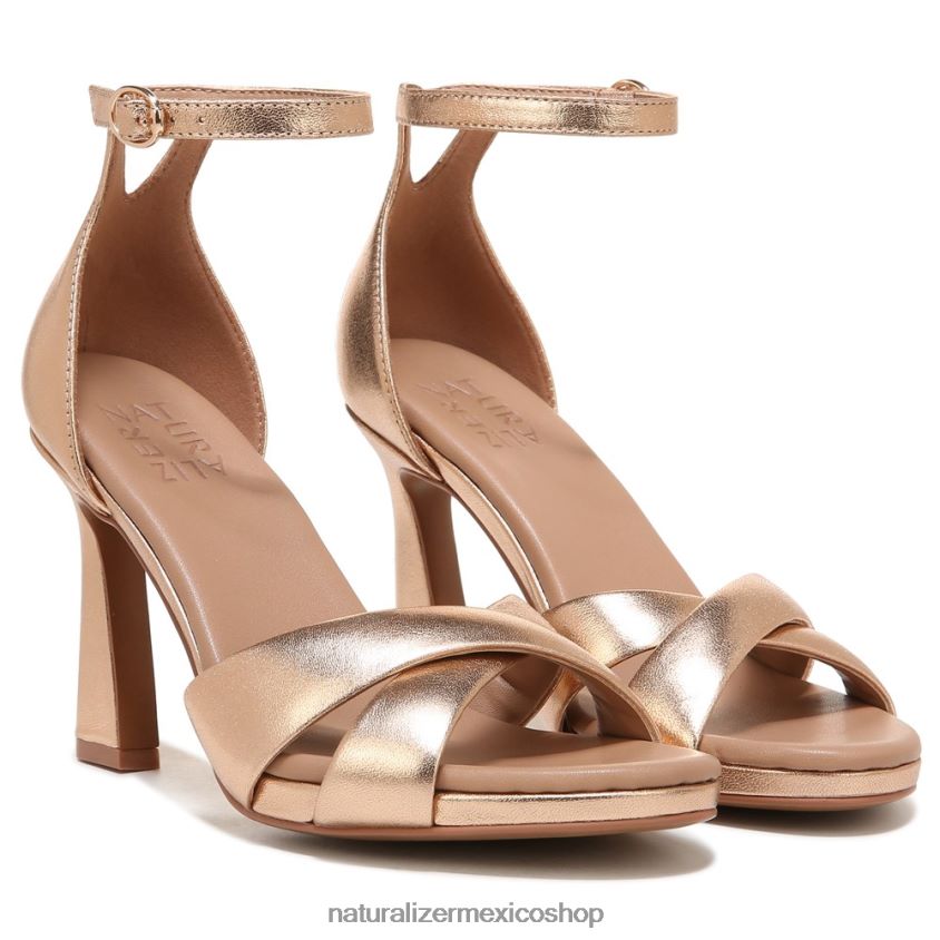sandalias | sandalia de vestir lizbeth 60D4P0219 Naturalizer mujer piel de champán suave - Imagen 1