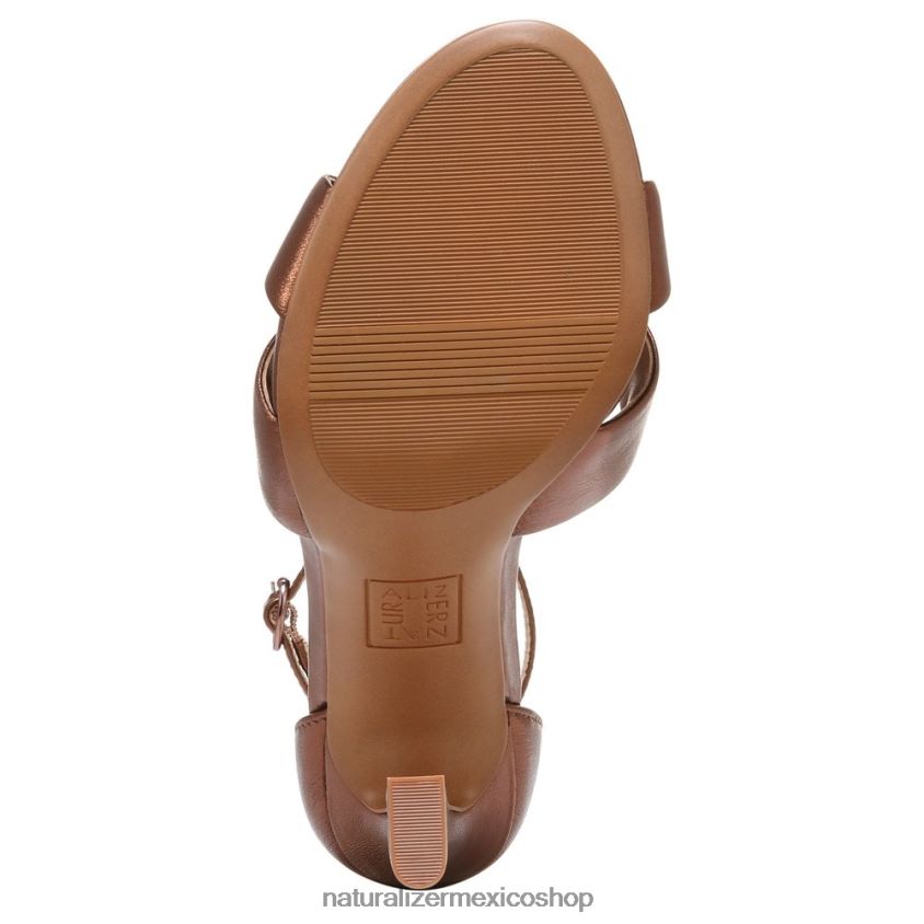 sandalias | sandalia de vestir lizbeth 60D4P0222 Naturalizer mujer cuero metalizado cobre oscuro - Imagen 7