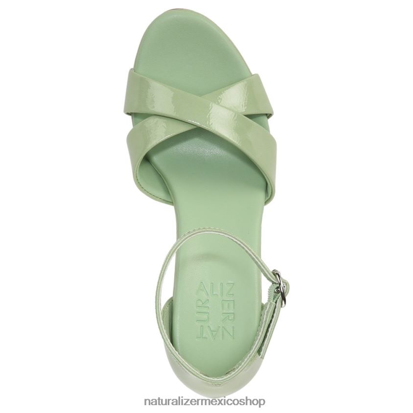 sandalias | sandalia de vestir lizbeth 60D4P0223 Naturalizer mujer charol verde menta - Imagen 4
