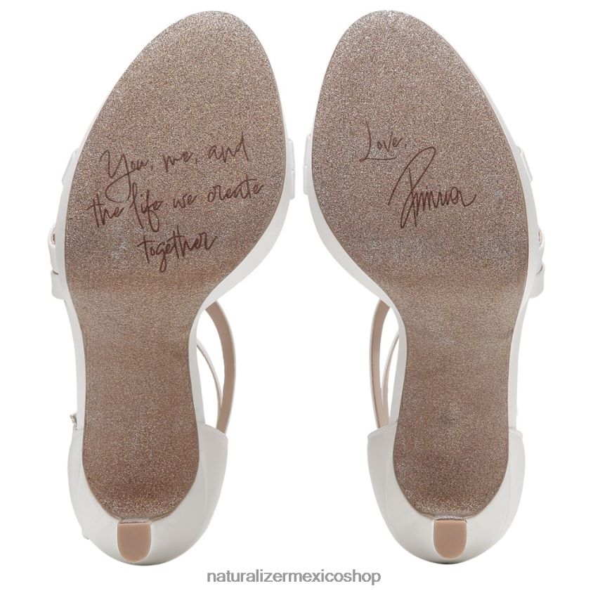 sandalias | sandalia de vestir love 2 60D4P0323 Naturalizer mujer tela blanca de seda - Imagen 7