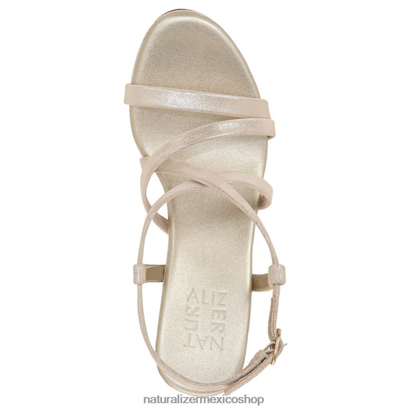 sandalias | sandalia de vestir luisa 60D4P0227 Naturalizer mujer cuero dorado claro - Imagen 4