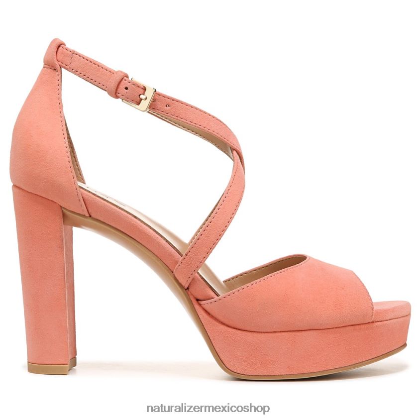 sandalias | sandalia de vestir melody 60D4P0100 Naturalizer mujer ante coral - Imagen 2
