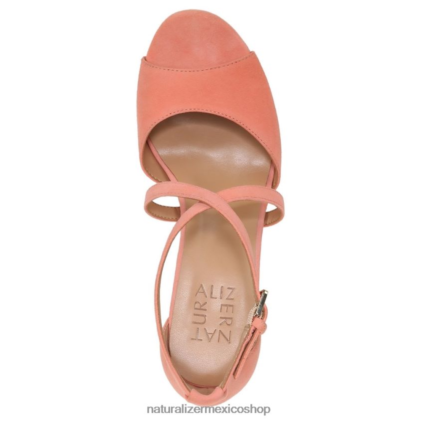 sandalias | sandalia de vestir melody 60D4P0100 Naturalizer mujer ante coral - Imagen 4