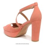 sandalias | sandalia de vestir melody 60D4P0100 Naturalizer mujer ante coral - Imagen 8