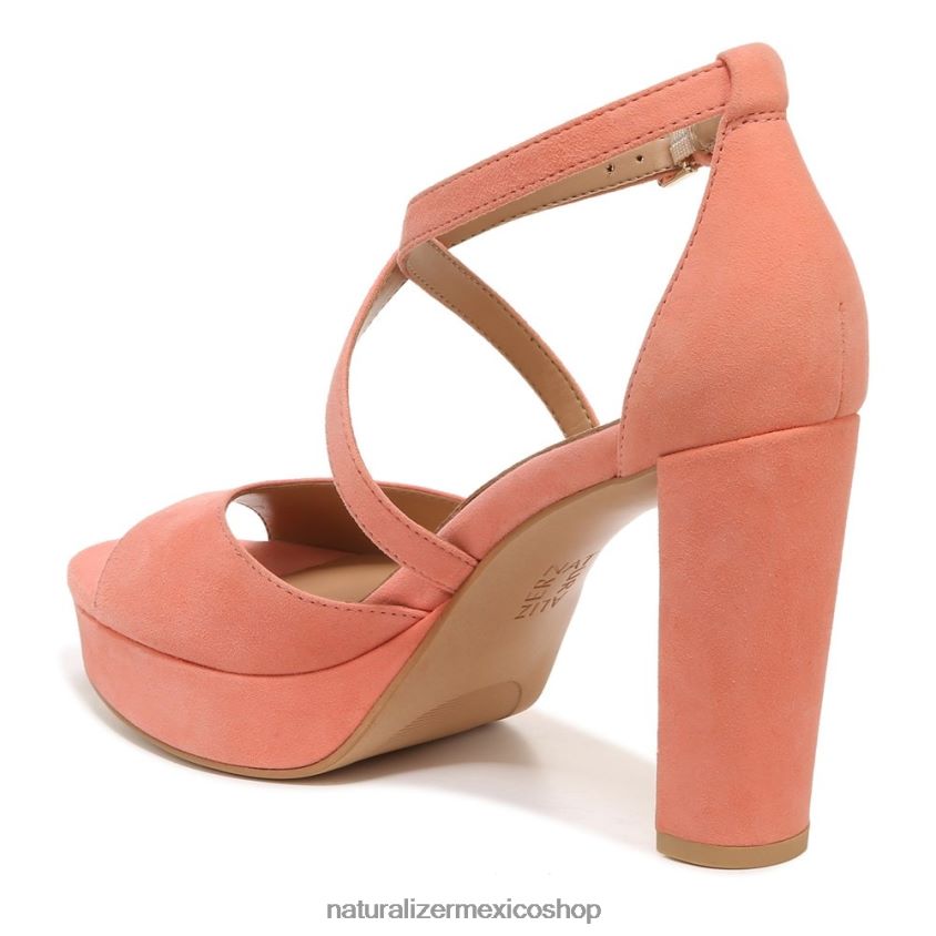 sandalias | sandalia de vestir melody 60D4P0100 Naturalizer mujer ante coral - Imagen 8