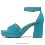sandalias | sandalia de vestir perlada 60D4P0342 Naturalizer mujer ante azul - Imagen 3