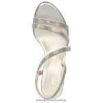 sandalias | sandalia de vestir vanessa 60D4P025 Naturalizer mujer tela plateada - Imagen 4
