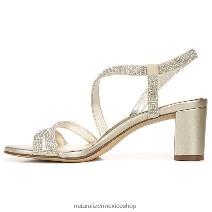 sandalias | sandalia de vestir vanessa 60D4P026 Naturalizer mujer tela de champán - Imagen 3