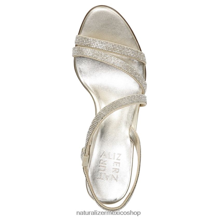sandalias | sandalia de vestir vanessa 60D4P026 Naturalizer mujer tela de champán - Imagen 4